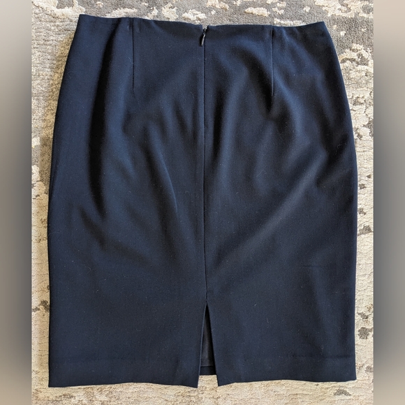 Ladies Navy Pencil Skirt - Picture 2 of 2